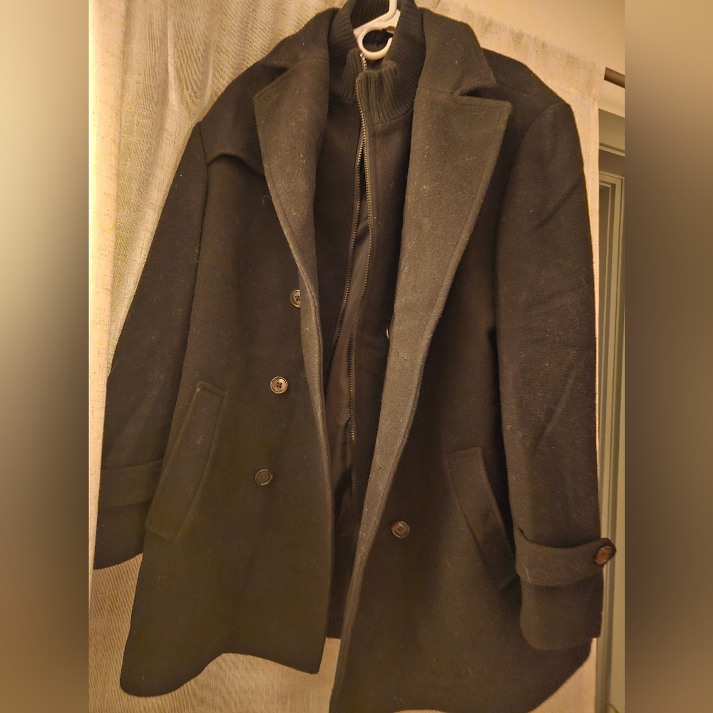 Ralph lauren wool breasted jacket with turtleneck